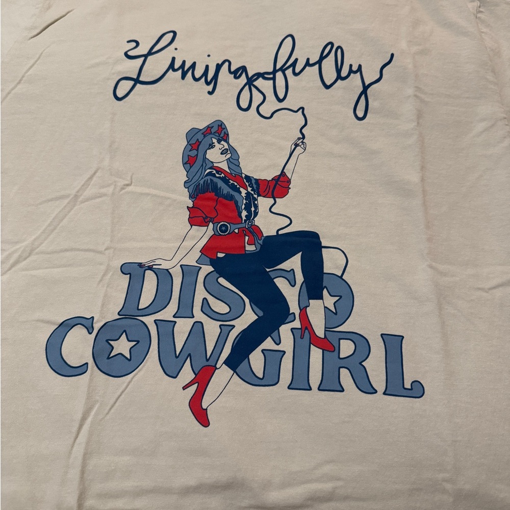 Living Fully x Disco Cowgirl Graphic Tee